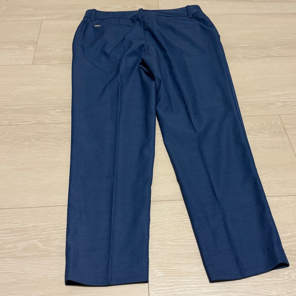 ✨ DKNY Women's Classic Blue Trousers Tailored Fit - Picture 8 of 9